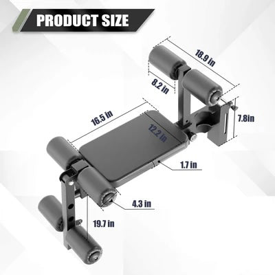 Major Fitness Rack-Mounted Leg Extension Attachment – Adjustable Leg Extension & Lat Pulldown Seat for Power Rack & Smith Machine