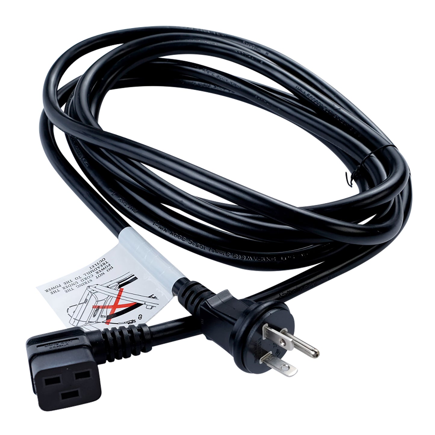 Close-up of power cord on the Body-Solid Endurance T150
