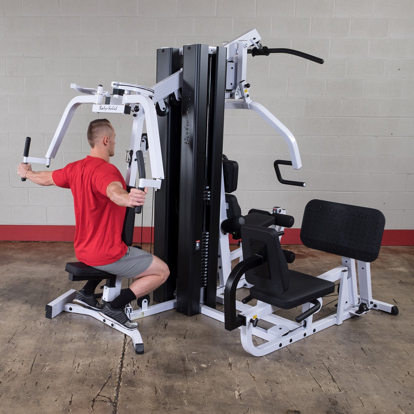 Body-Solid EXM3000LPS butterfly station for chest and back exercise