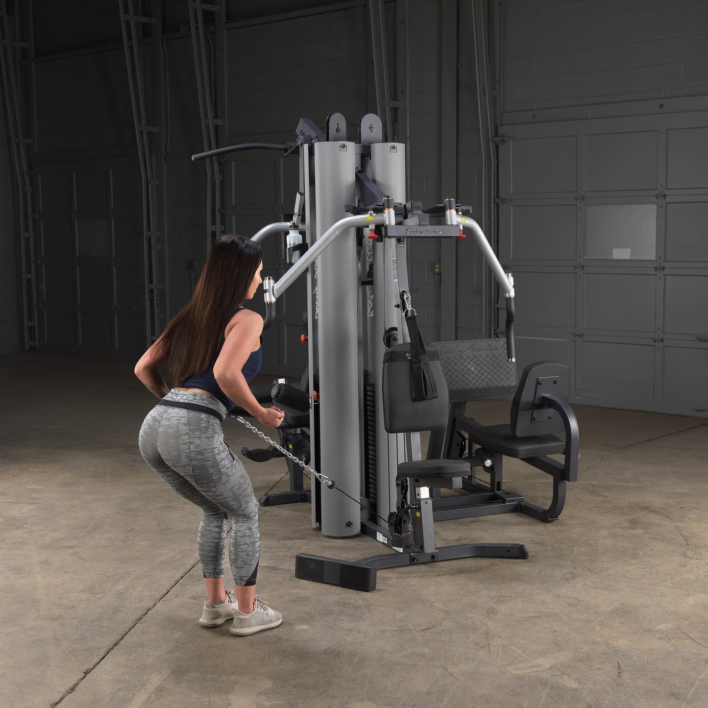 Multiple cable-based stations for full-body functional strength training on G9S