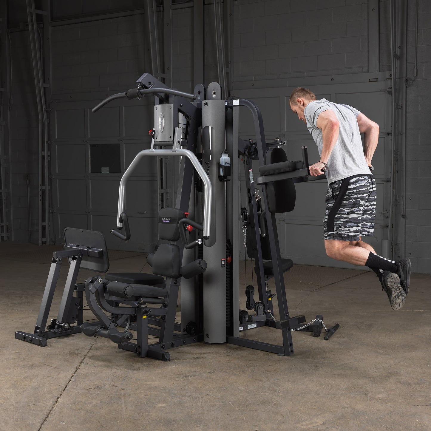 Dip station on the Body-Solid G9S Two Stack Gym