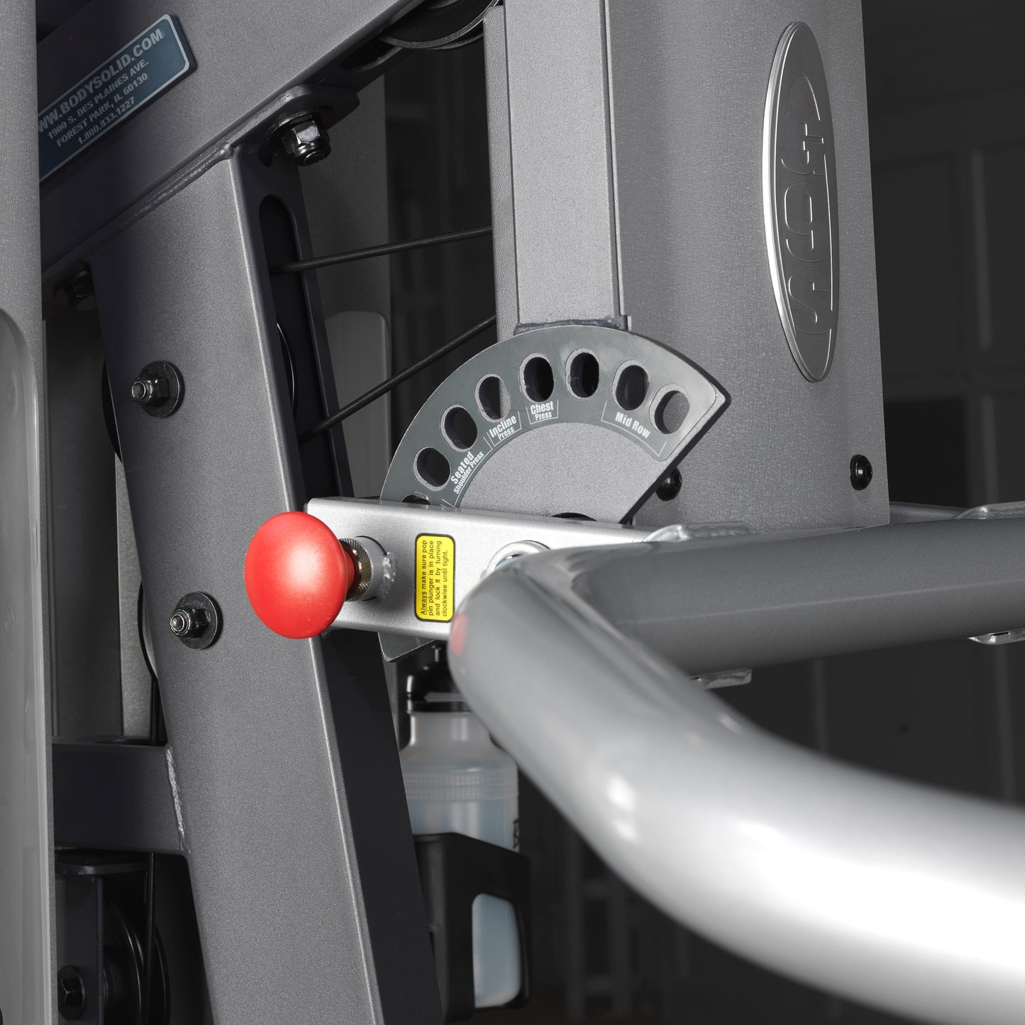 Fully adjustable stations for comfort on the Body-Solid G9S Two Stack Gym