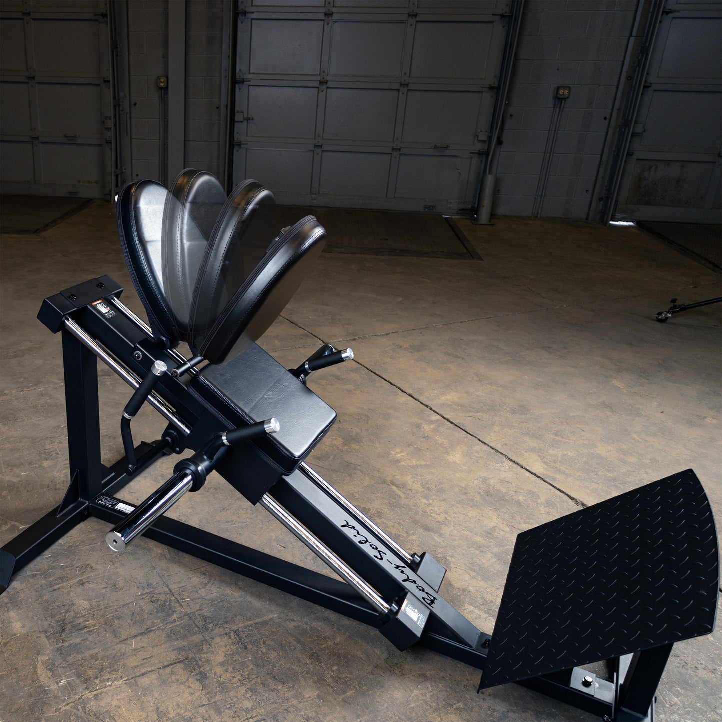 Adjustable seat on the Body-Solid GCLP100 Compact Leg Press