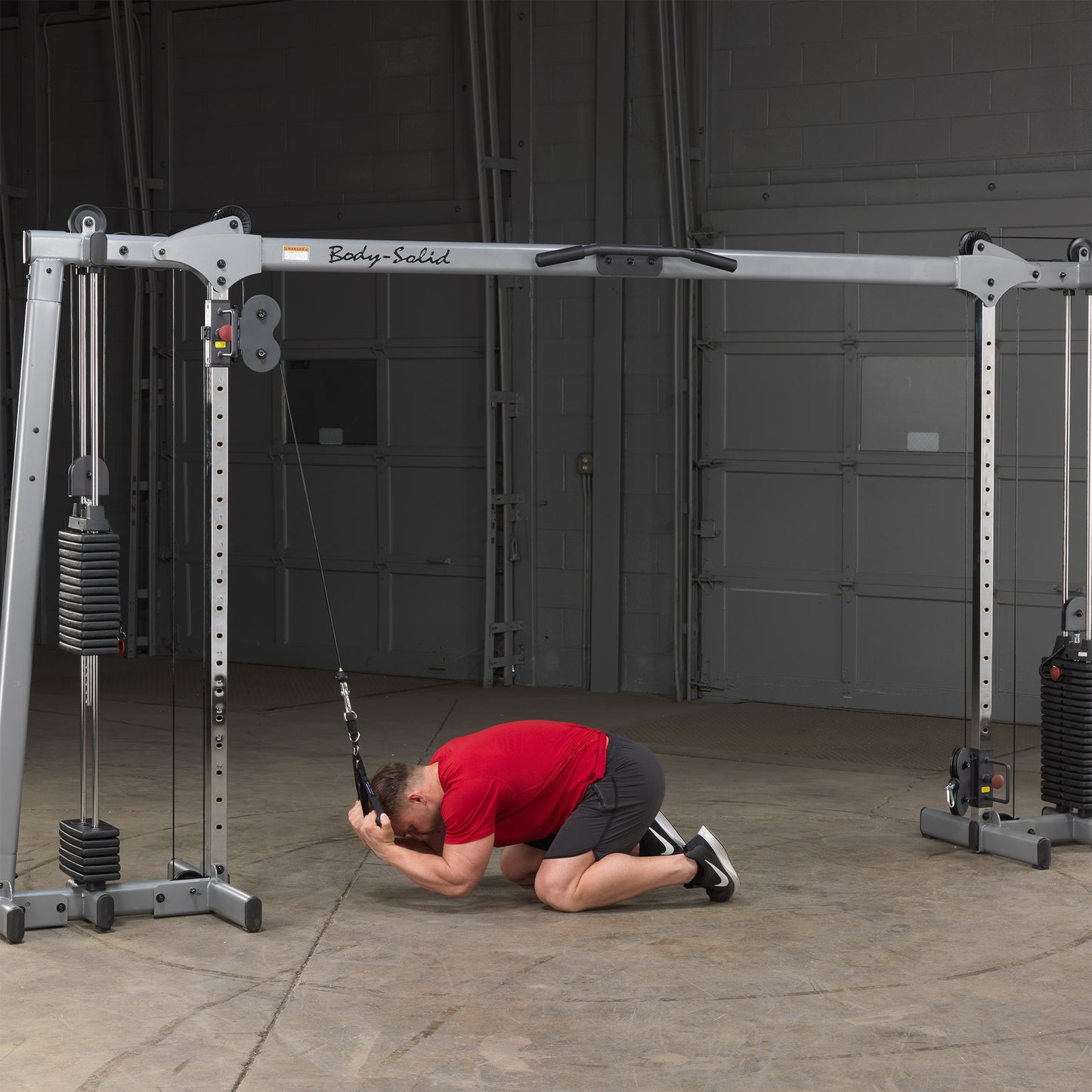 Body-Solid GDCC250 Home Gym Cable Crossover Trainer with Adjustable Arms