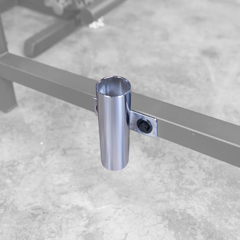 Close-up of barbell holder on the Body-Solid GS348BP4 Series 7 Smith Machine