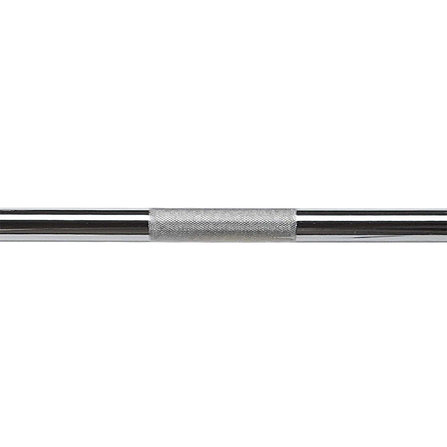Close-up of center knurling on Body-Solid OB86P1000 shaft