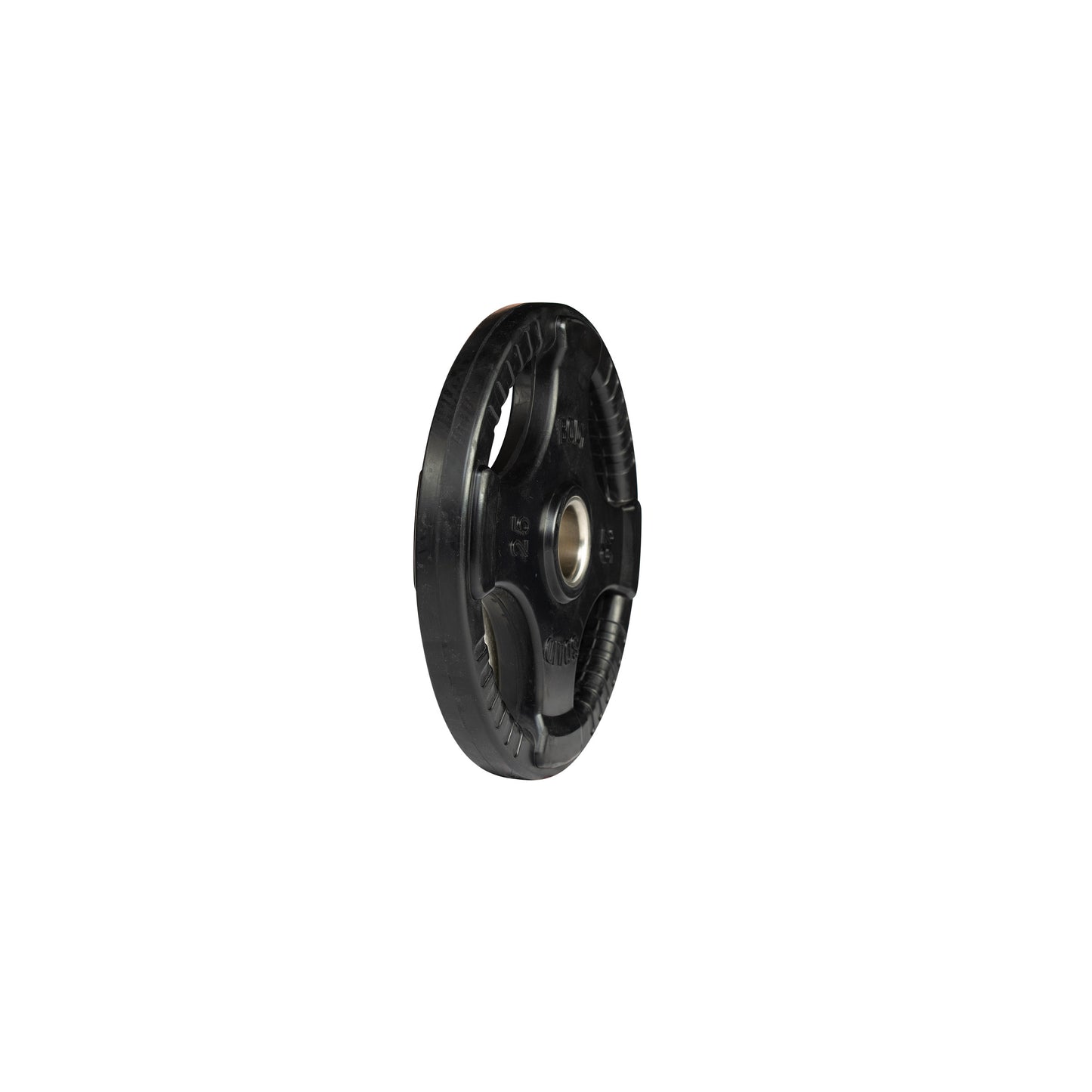 25 lb Body‑Solid ORT rubber grip Olympic plate side view