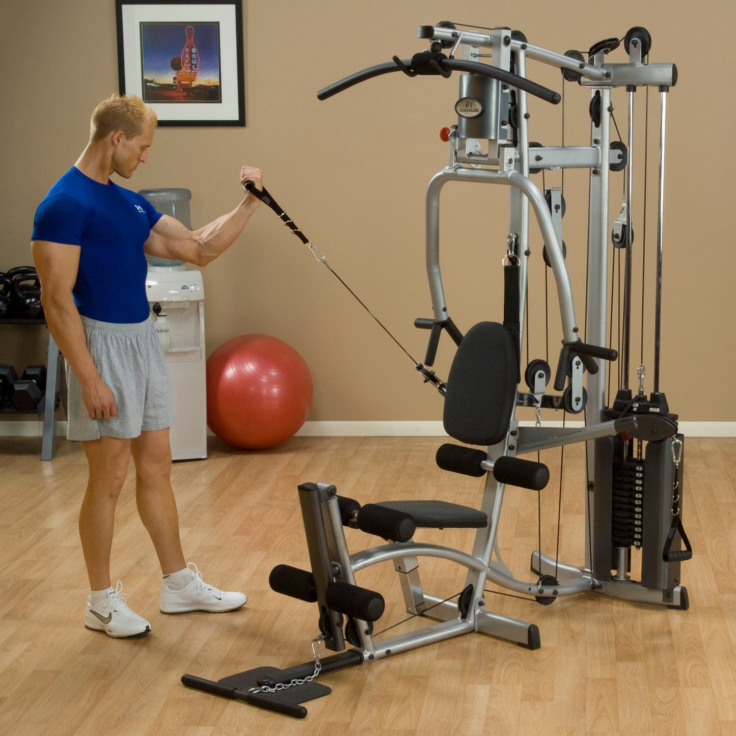 Body-Solid P2X Home Gym bicep curl workout