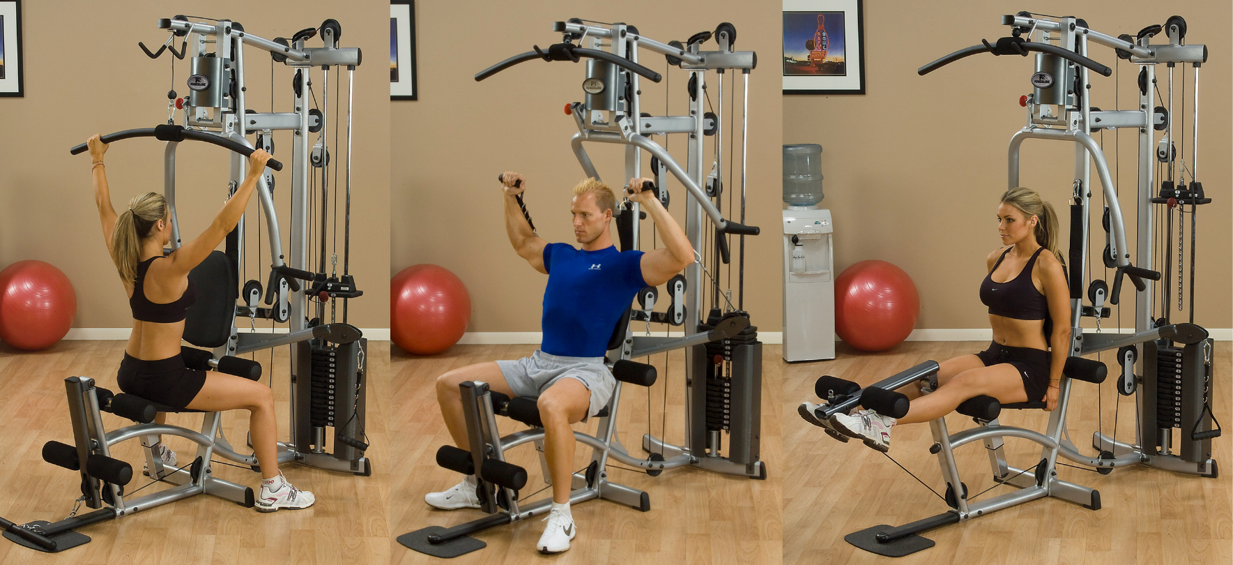 Body-Solid Powerline P2X Single Stack Home Gym front view with 160 lb weight stack