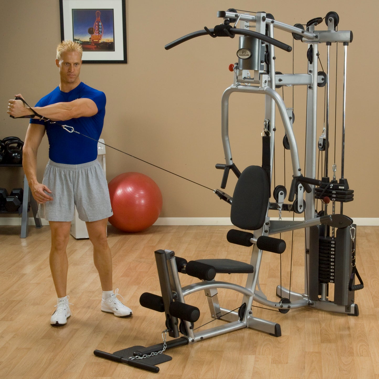 Body-Solid P2X Home Gym in use