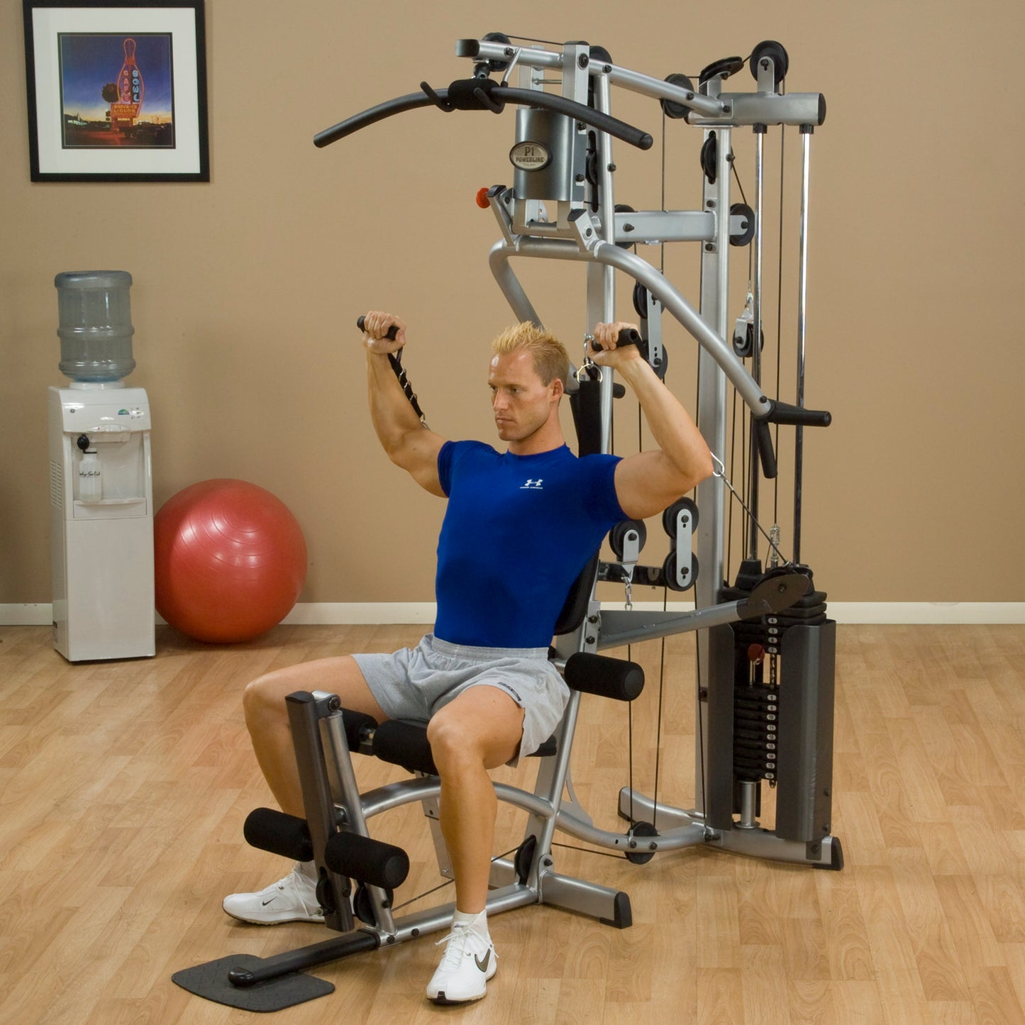 Body-Solid Powerline P2X Home Gym overhead press workout