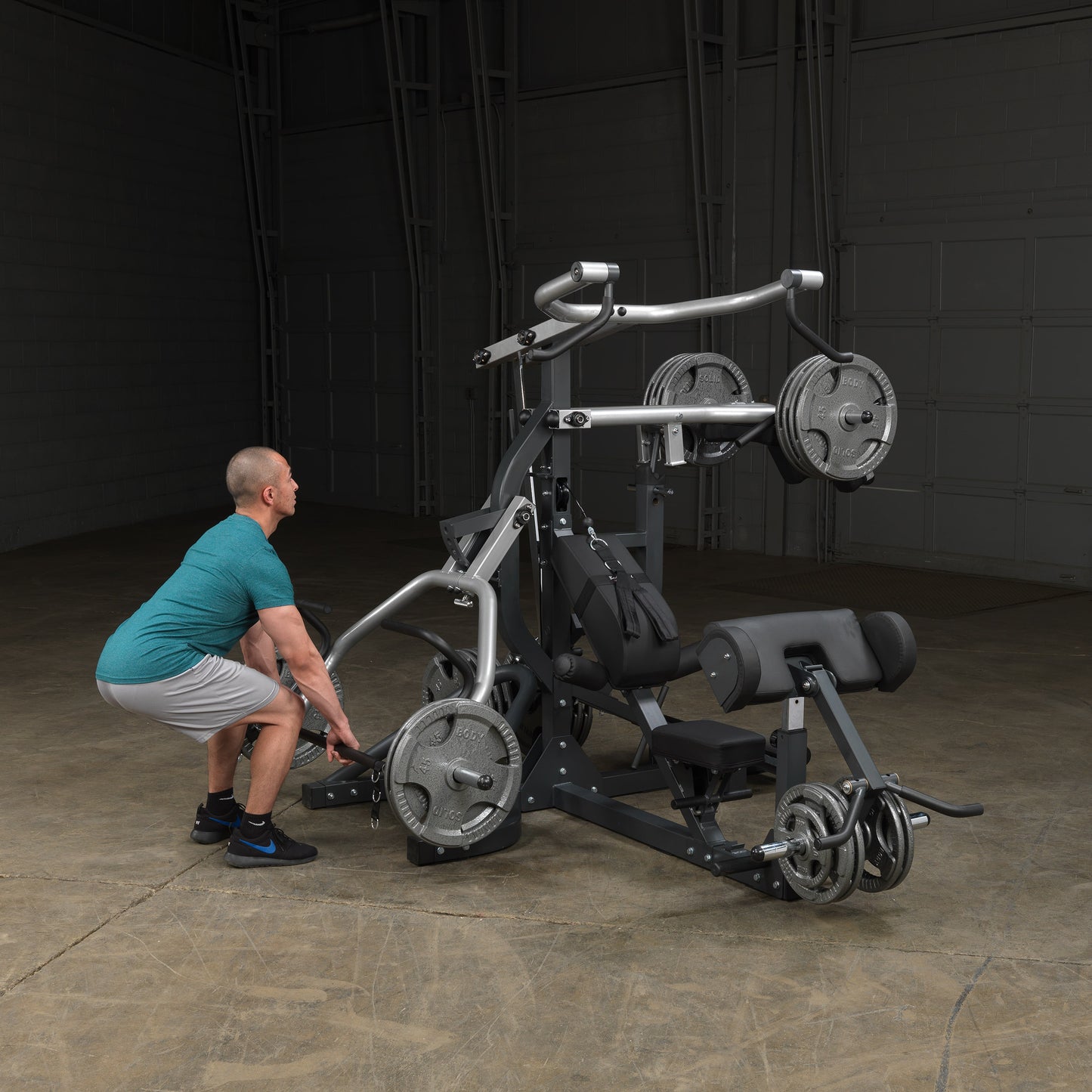 Body-Solid SBL460P4 lat pulldown and seated row station for back training