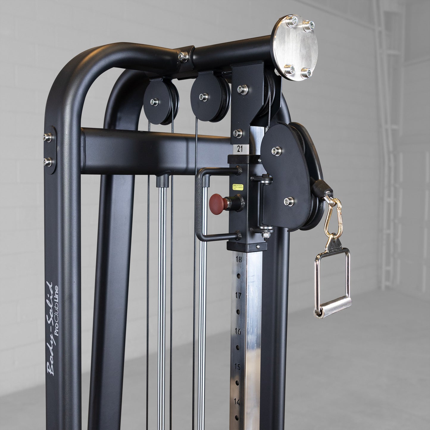 Ergonomic handle grips and smooth cable system for natural movement on Body-Solid SJG100