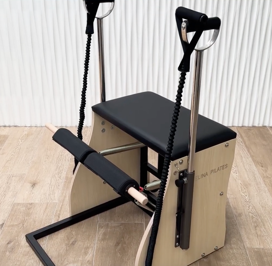 Compact and space-saving design of Elina Pilates Combo Chair for home gyms