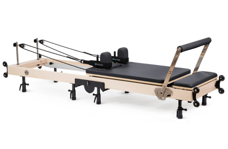 Elina Pilates Foldable Reformer showing full setup