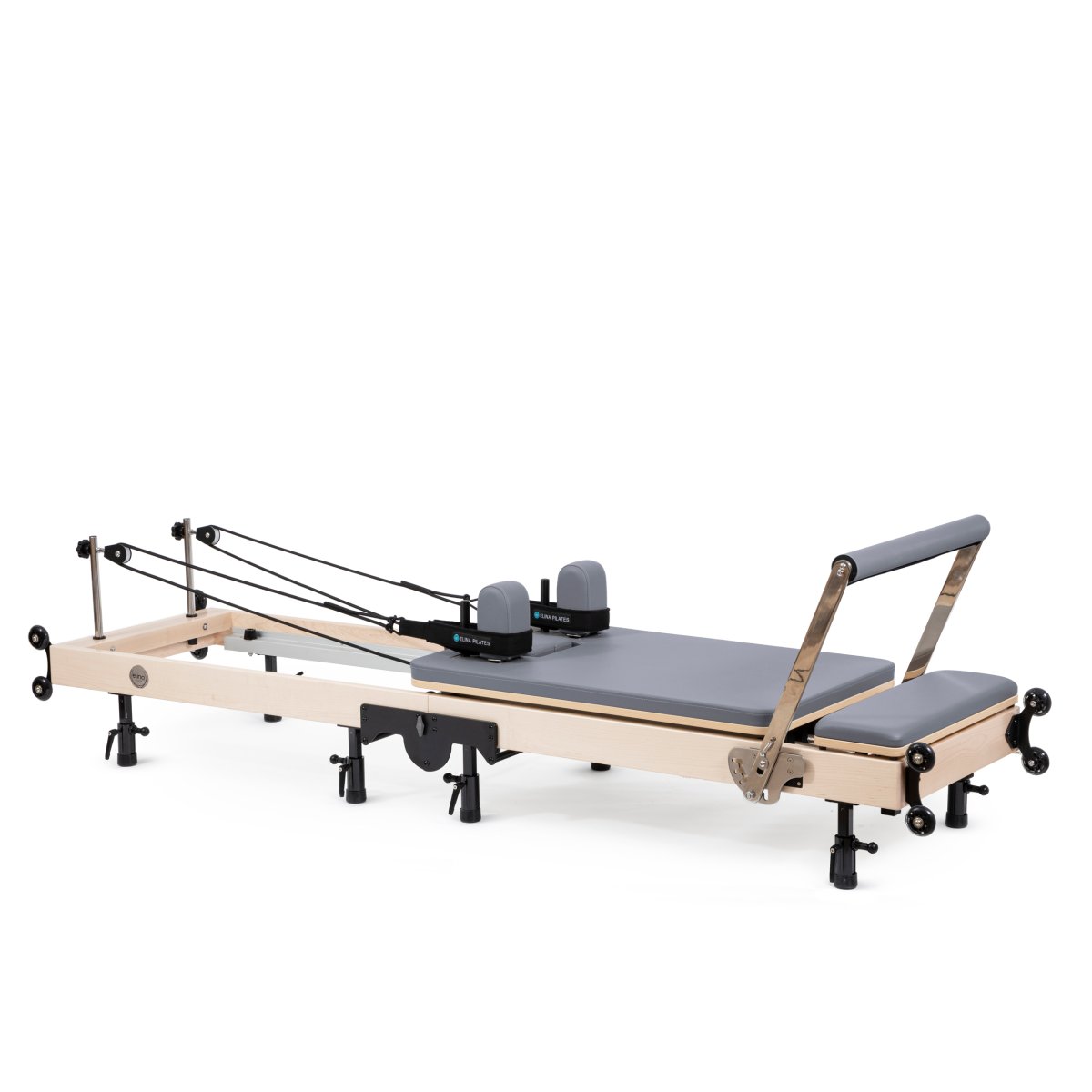 Elina Pilates Foldable Reformer showing full setup