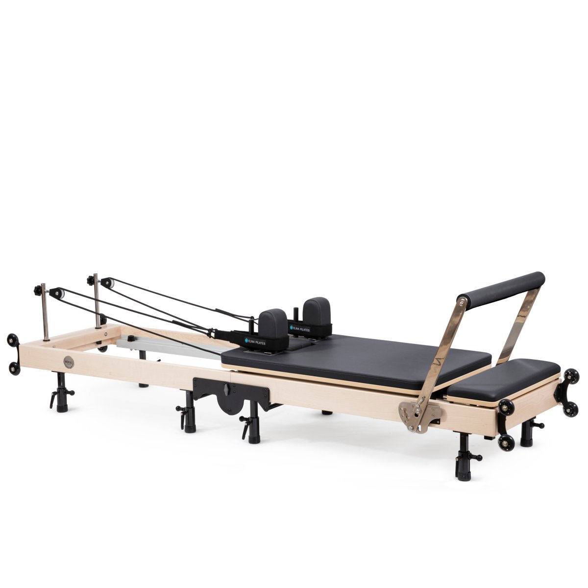 Elina Pilates Foldable Reformer showing full setup