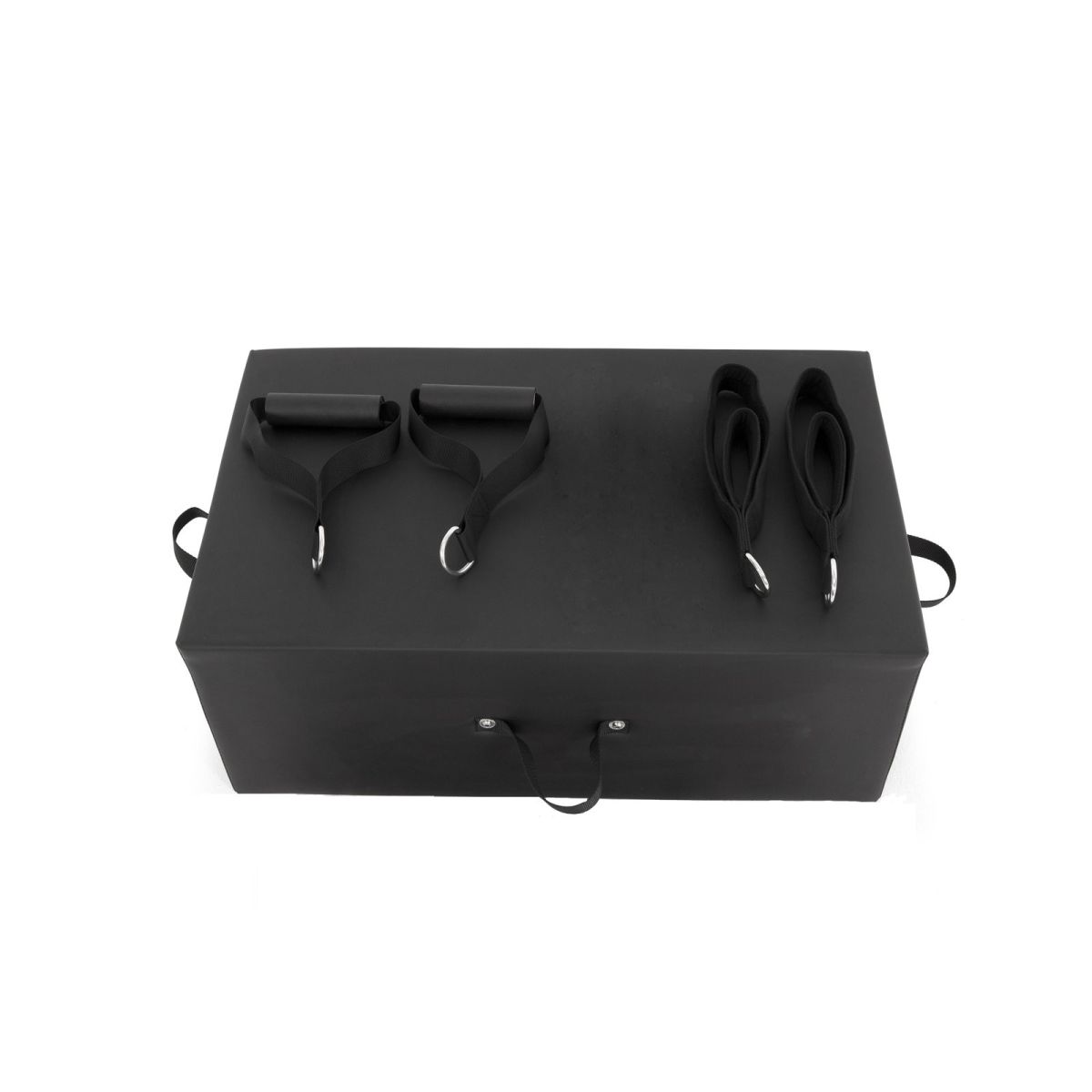 Included padded box accessory for the Elina Pilates Physio Wood Reformer.