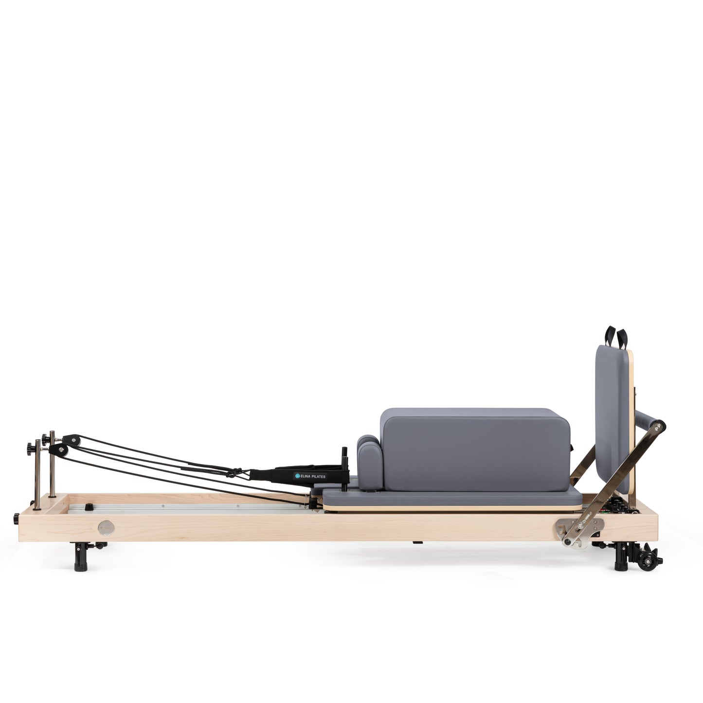 Elina Pilates Vertical Reformer with padded sitting box
