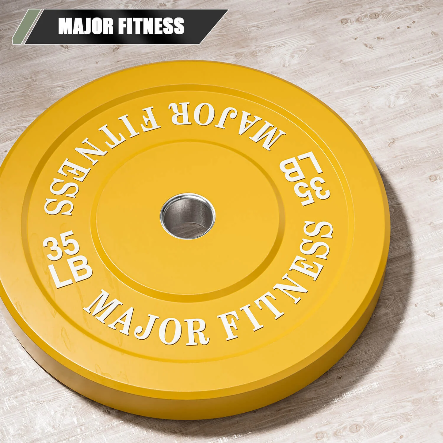 35 LB Pair of Major Fitness Low Bounce Bumper Plates Olympic Weight Plates perfect for home gym