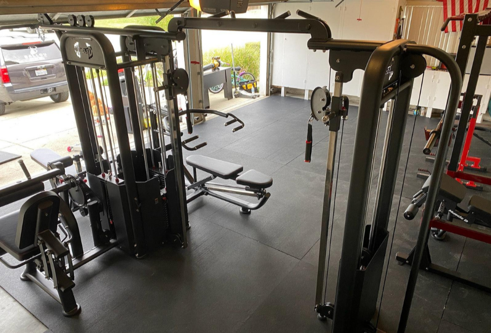 5‑Stack Megatron Compact Multi‑Gym home gym garage setup