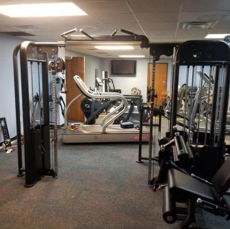 5‑Stack Megatron Compact Multi‑Gym setup in a home gym