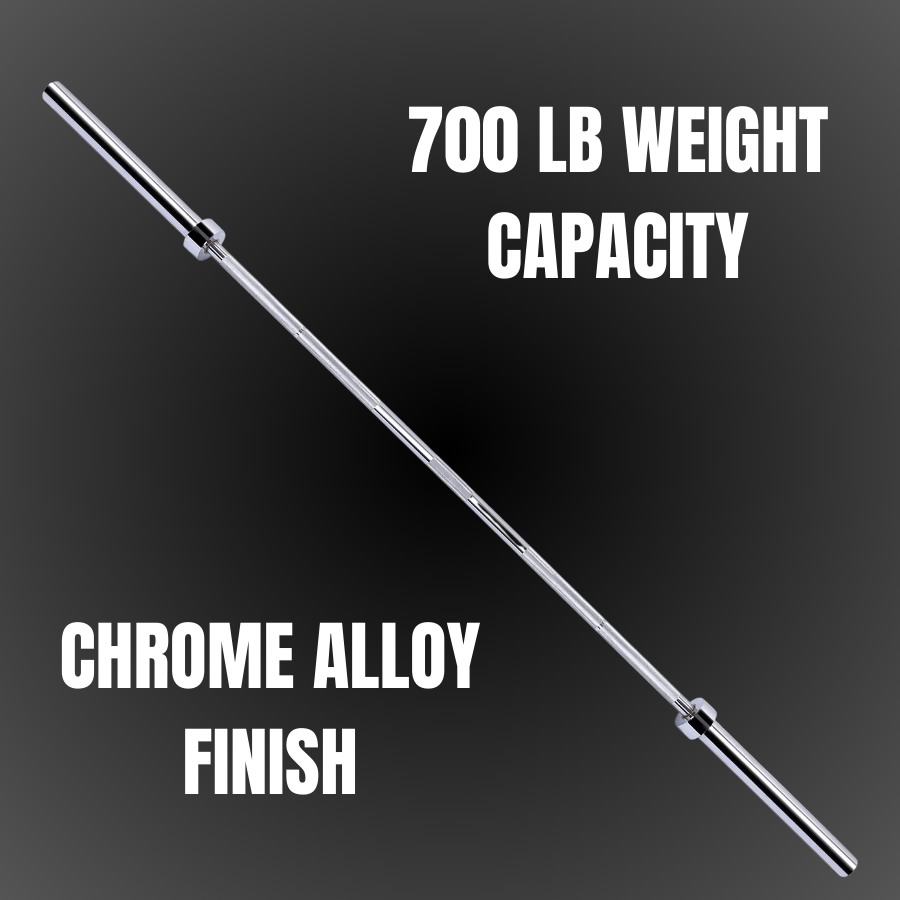 Signature fitness 7ft Olympic Barbell with a 700 lb weight capacity