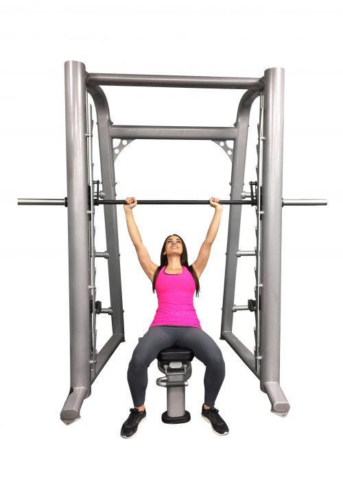 Front view of Muscle D Fitness Smith Machine