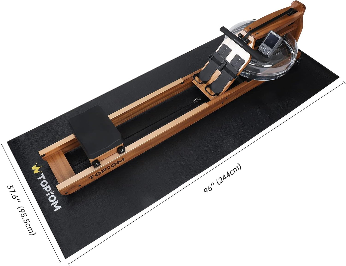 Topiom equipment mat with labeled dimensions 97.24 inches by 37.4 inches