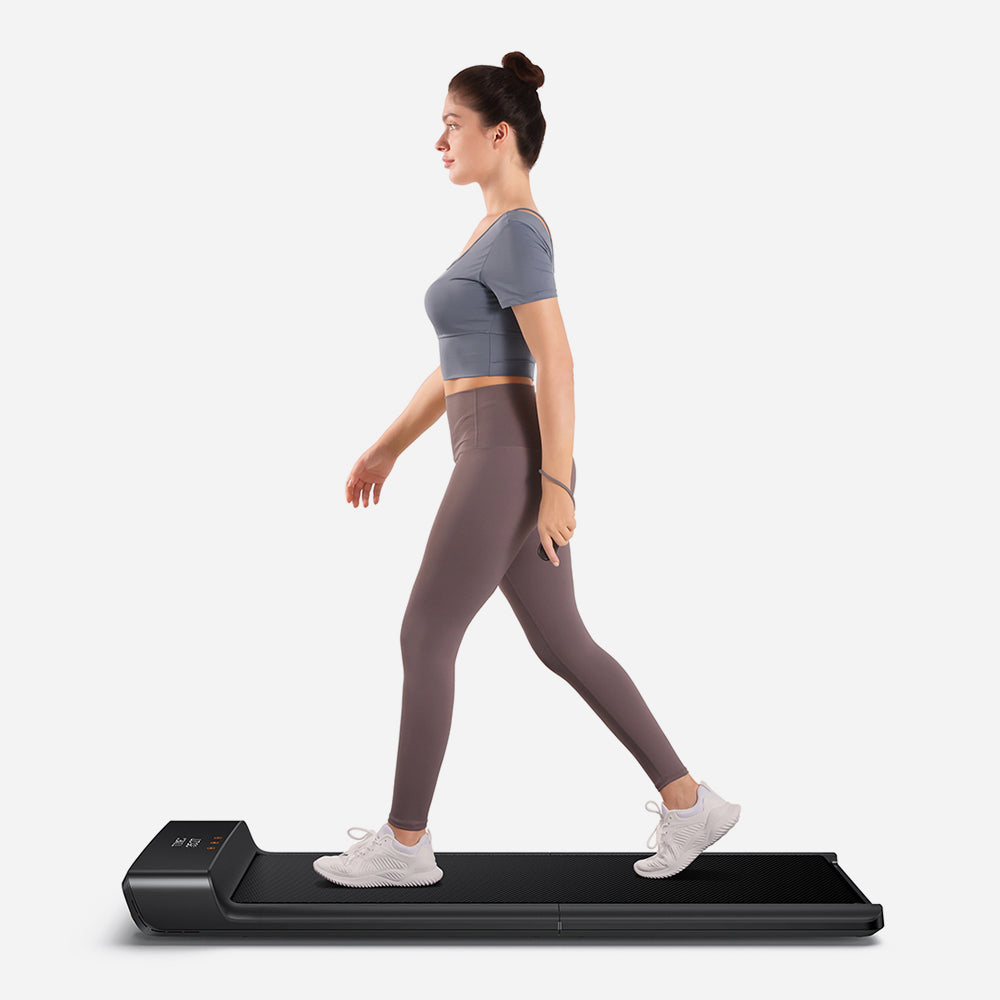 User walking on the acceleration zone of A1 Pro belt