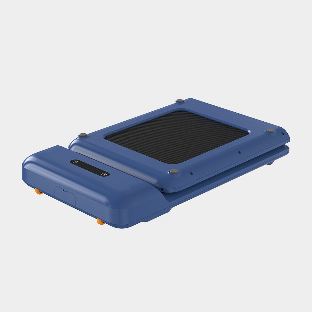 WalkingPad C2 Colorful Foldable Treadmill in blue in folded position