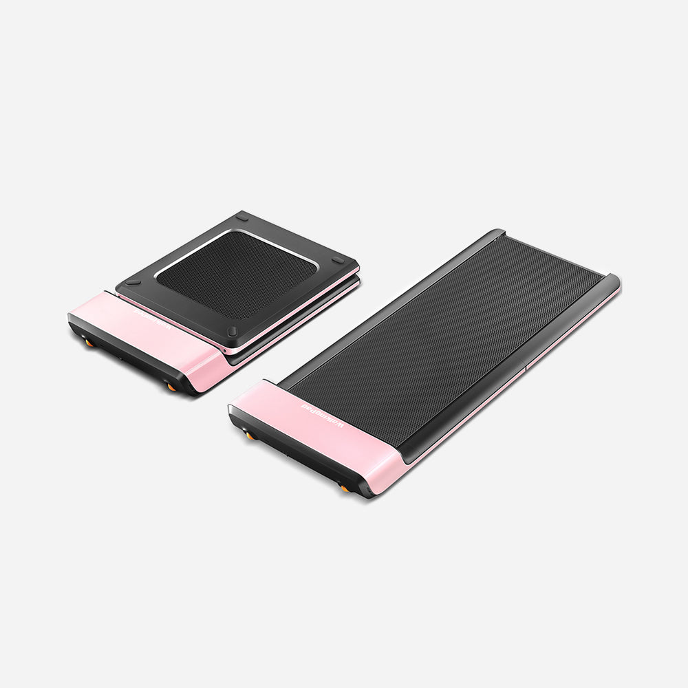 Full view of WalkingPad P1 Pink Foldable Treadmill