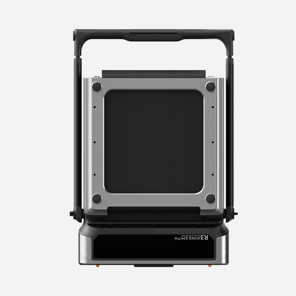 WalkingPad R3 Hybrid folded vertically for compact storage