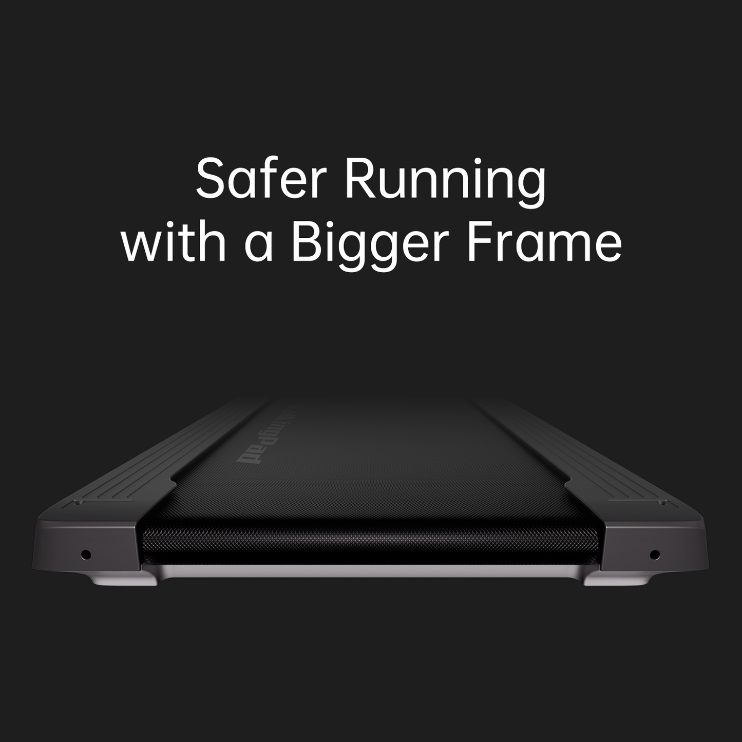 Four-layer EVA deck cushioning view beneath treadmill belt