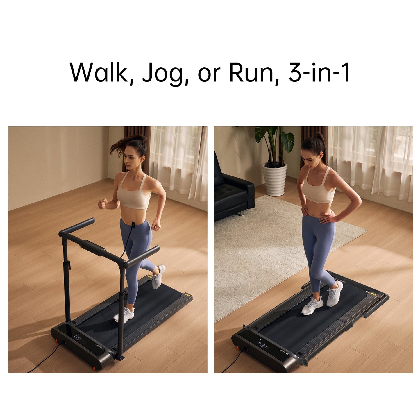 WalkingPad R3 Hybrid Plus designed for walking, jogging, and running