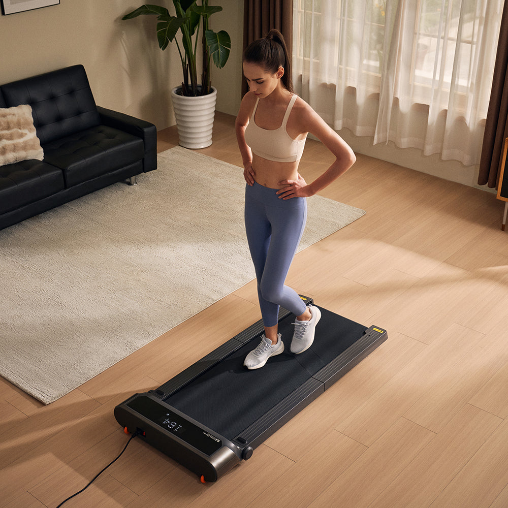 WalkingPad R3 foldable treadmill being used in a home