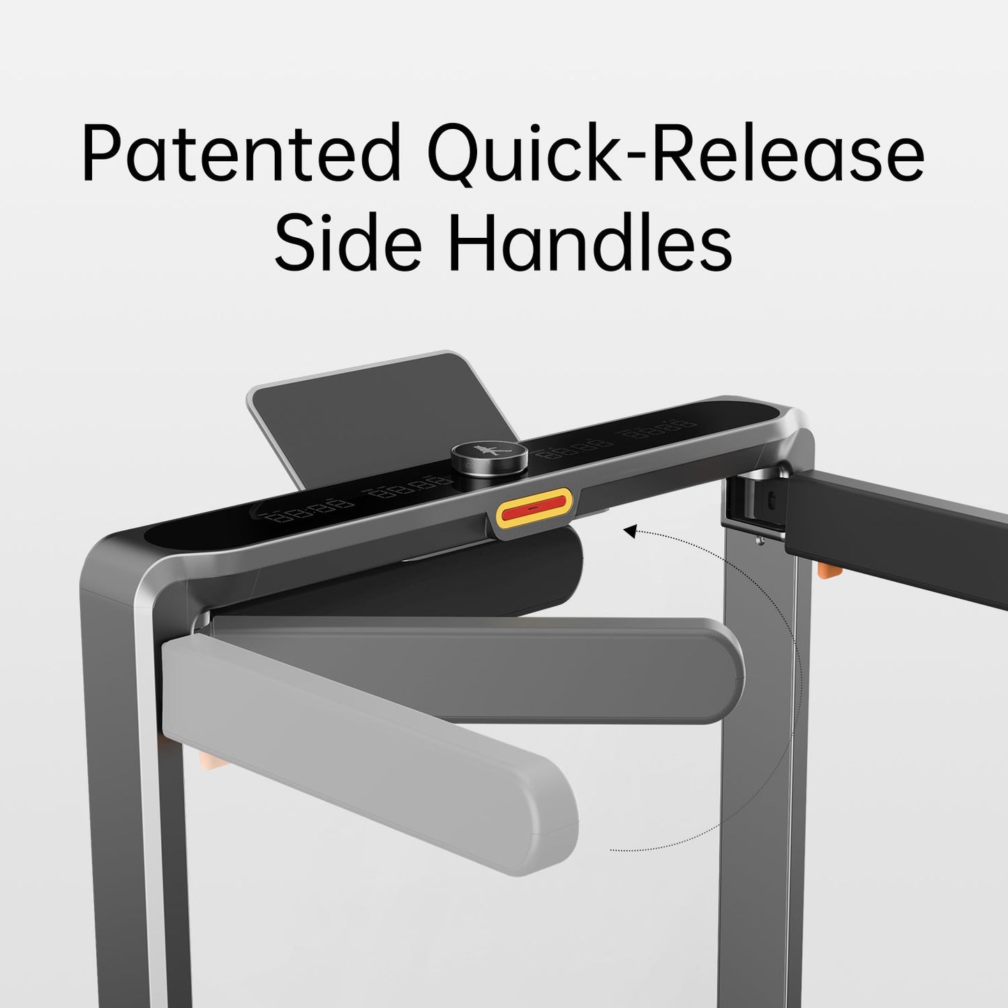 Folding handrails of WalkingPad X214 treadmill