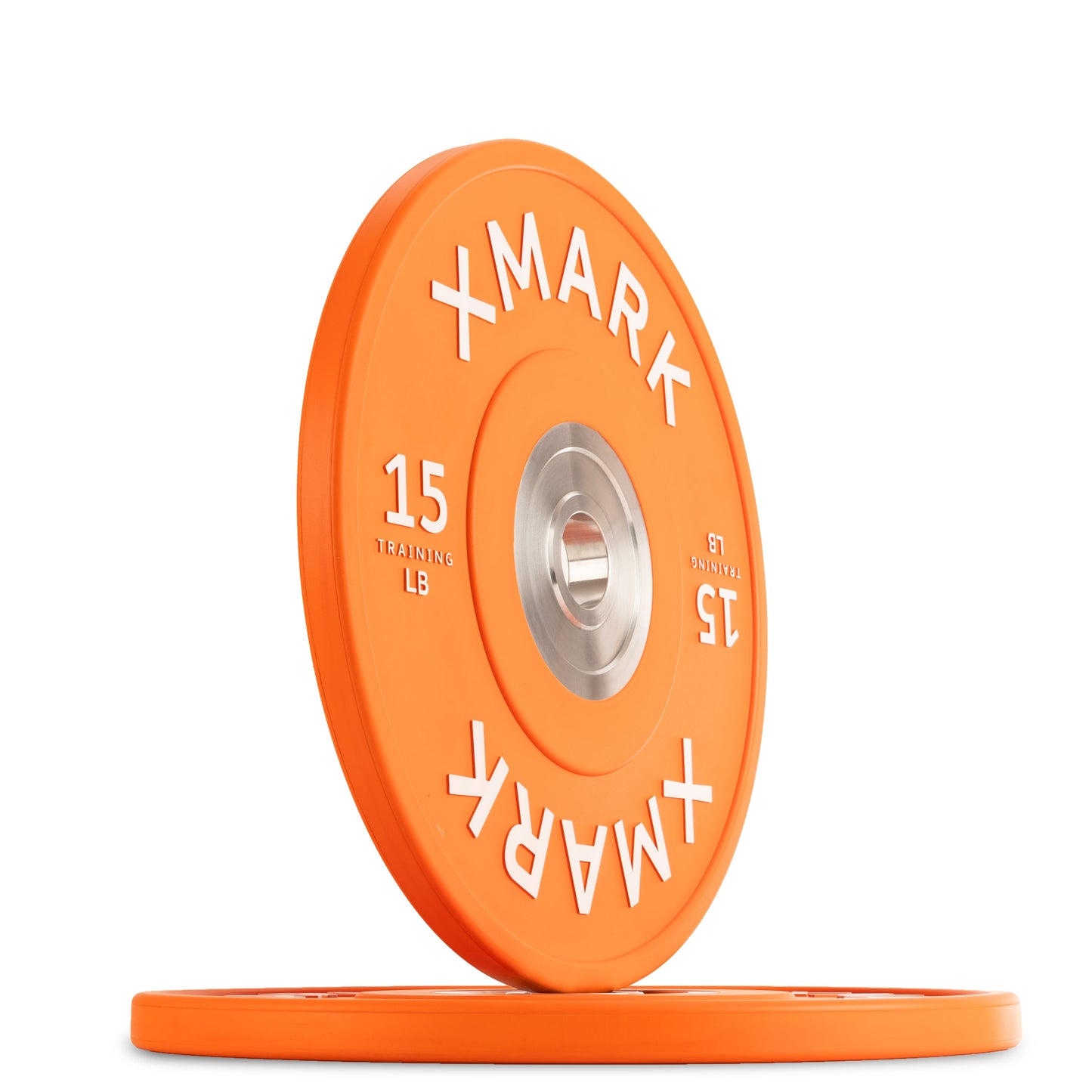 15 lb pair of XMark Chrome-Plated Color Bumper Plates
