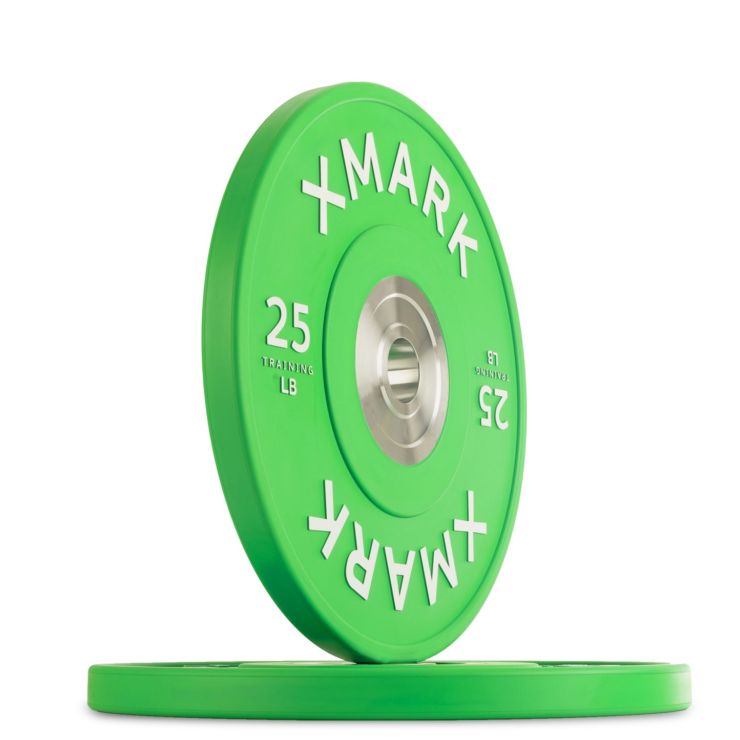25 lb pair of XMark Chrome-Plated Color Bumper Plates