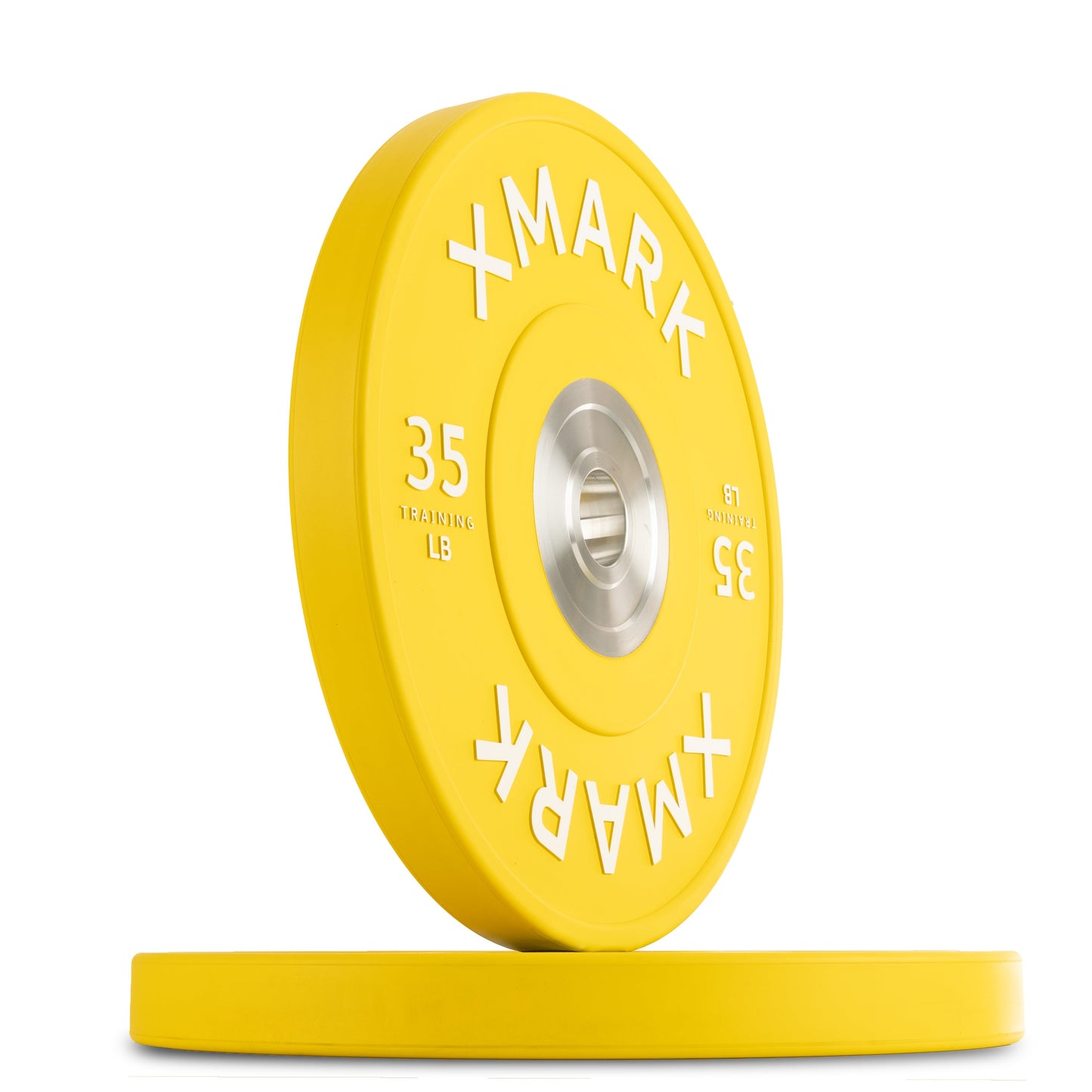 35 lb pair of XMark Chrome-Plated Color Bumper Plates