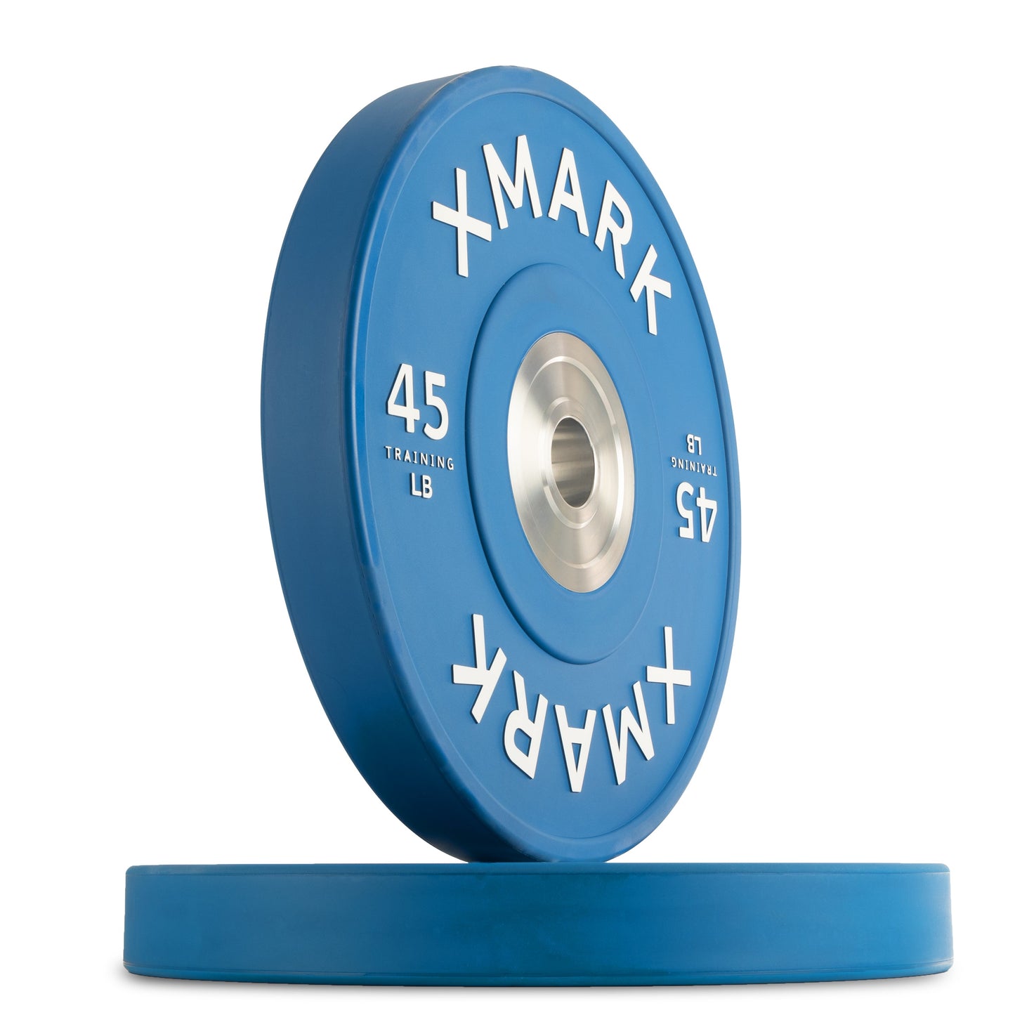 45 lb pair of XMark Chrome-Plated Color Bumper Plates