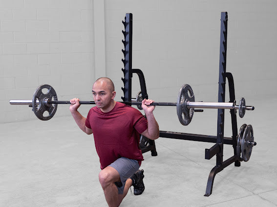 Body-Solid GPR370B Olympic Multi-Press Rack – Heavy-Duty Home Gym Squat & Bench Rack