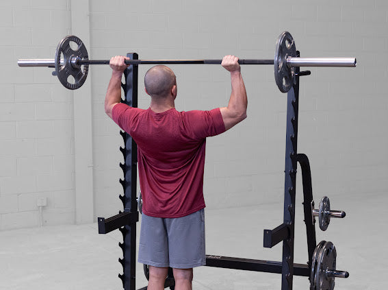 Body-Solid GPR370B Olympic Multi-Press Rack – Heavy-Duty Home Gym Squat & Bench Rack
