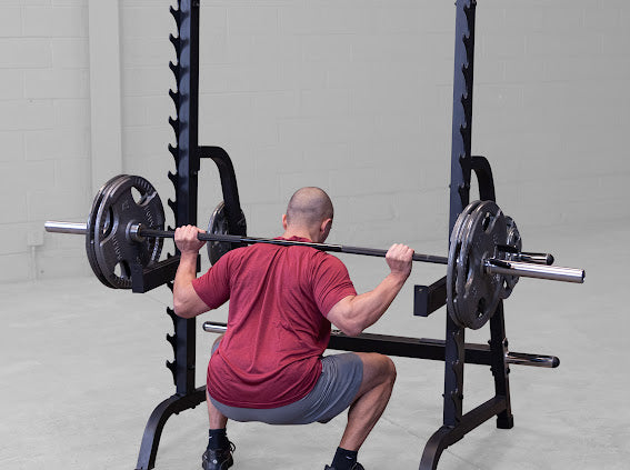 Body-Solid GPR370B Olympic Multi-Press Rack – Heavy-Duty Home Gym Squat & Bench Rack