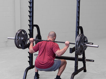 Body-Solid GPR370B Olympic Multi-Press Rack – Heavy-Duty Home Gym Squat & Bench Rack