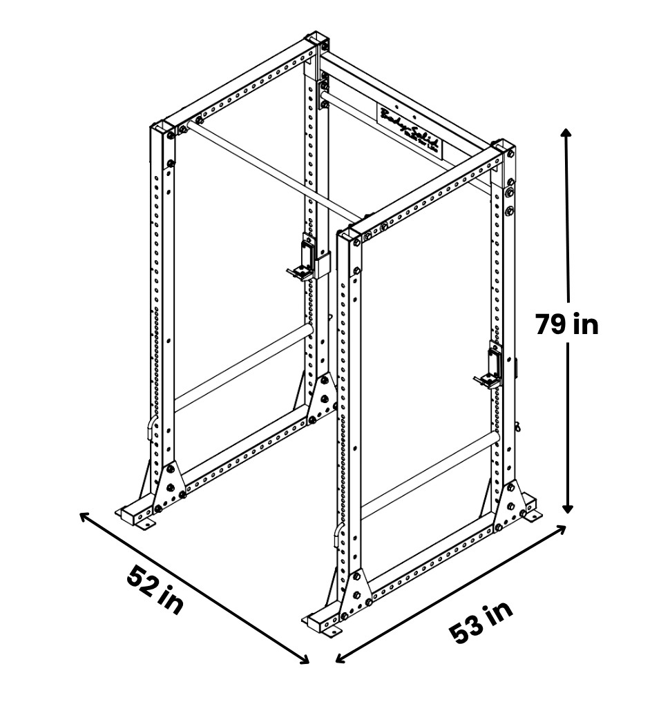Body-Solid GPR400 Power Rack | 3x3 11-Gauge Steel, 1,000 lb Capacity