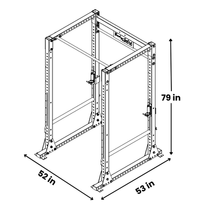 Body-Solid GPR400 Power Rack | 3x3 11-Gauge Steel, 1,000 lb Capacity