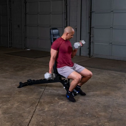 Body-Solid ProClub Adjustable FID Bench SFID325 | Commercial Flat Incline Decline Weight Bench