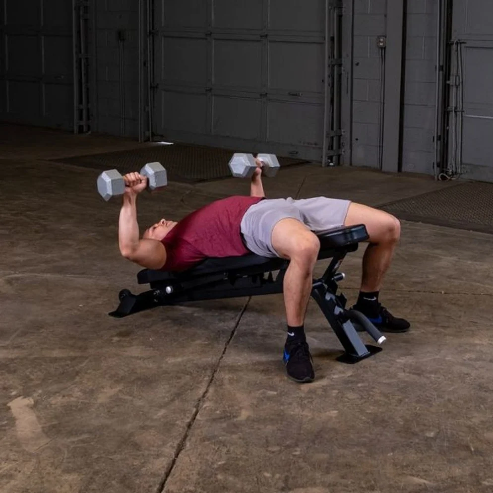 Body-Solid ProClub Adjustable FID Bench SFID325 | Commercial Flat Incline Decline Weight Bench