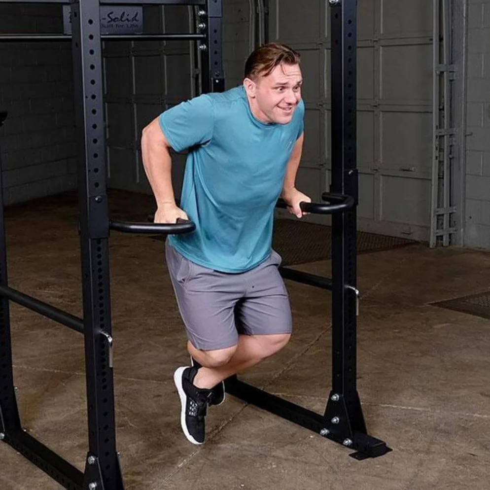 Body-Solid GPRDH Dip Handles for GPR400, SPR500 & SPR1000 Power Racks | Rack-Mounted Dip Attachment